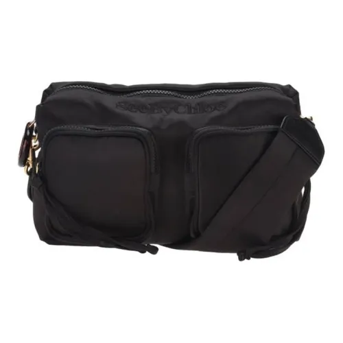 See By Chloe Полиэстер Pillow Bag Box Bag Shoulder Bag Женская Черная