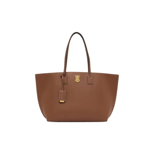Burberry Кожа Тоут Сумка Сумка для покупок Тоут Сумка Сумка через плечо Женская Коричневая