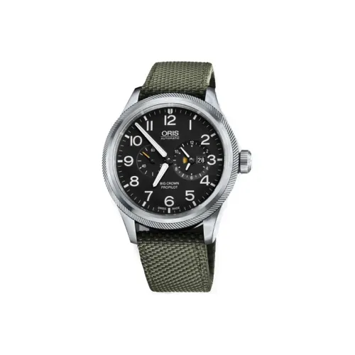 Oris Aviation Collection BIG CROWN Collection Автоматический Механический Механизм Мужские Часы Часы 44,7 мм Черный Циферблат
