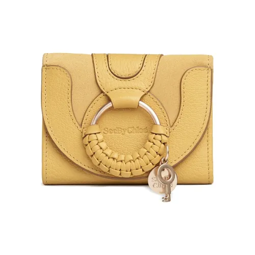 See By Chloe Кошелек из коровьей кожи женский золотой