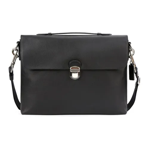 COACH Beckett Кожа Сумка через плечо Сумка на плечо Сумка Большая Мужская Черная