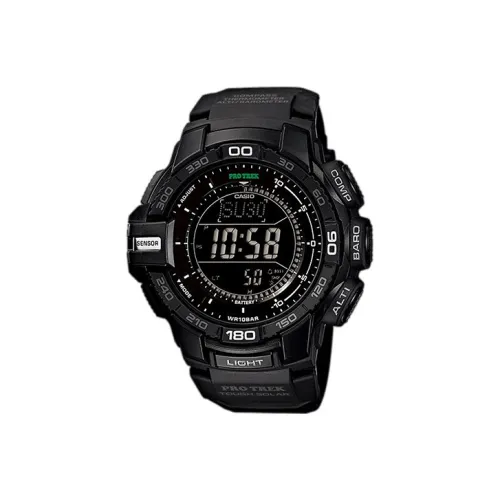 CASIO PRO TREK Collection PRG Коллекция Кварцевый механизм Смольный ремешок Часы Мужские Черный циферблат PRG 270 1A