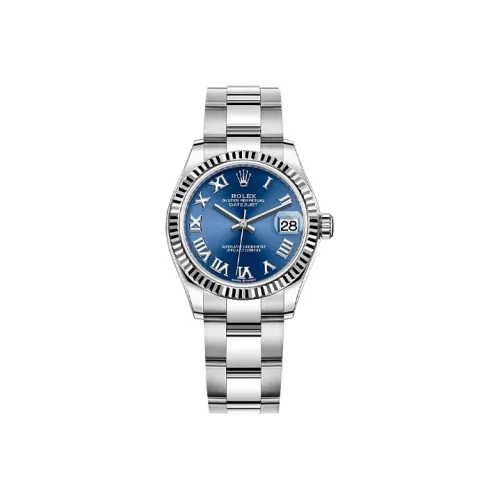 Rolex Автоматический механический механизм Женские часы Log Series Синий