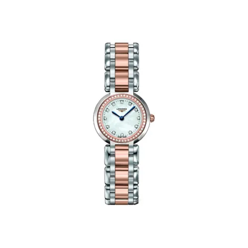 LONGINES Heart Moon Collection Кварцевый механизм Женские часы Циферблат 23 мм Серебристый корпус из нержавеющей стали