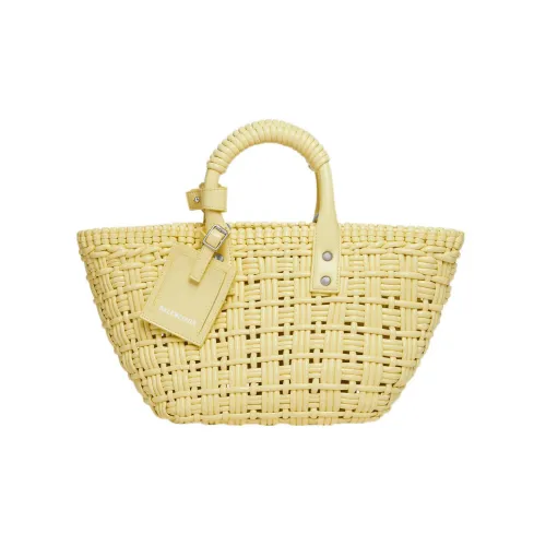 Balenciaga Bistro Полиуретан Сумка-саквош через плечо одно плечо маленькая женская светло-желтая