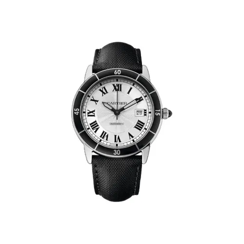 CARTIER RONDE DE Автоматический Механический Часы Мужские 42 мм Серебристый Циферблат