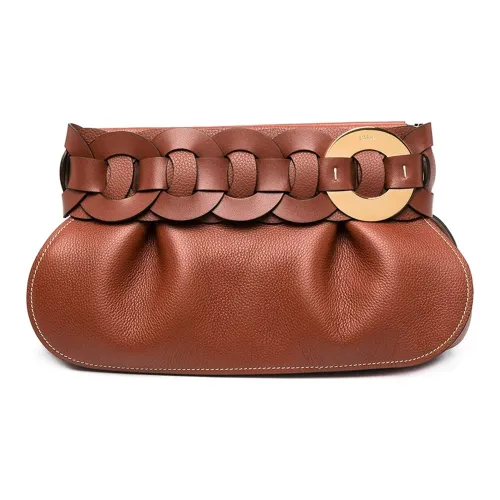 Chloe Chloé сумки Коровья кожа Клатч Женские Коричневый