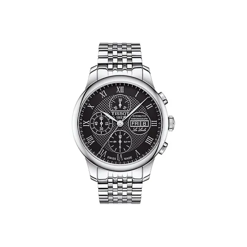 TISSOT Автоматический Механический Часы Мужские Циферблат 42,3 мм Черный Корпус из Нержавеющей Стали