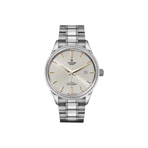 TUDOR Автоматический Механический Механизм Мужские Часы Wind Style Collection 41 мм Серебряные