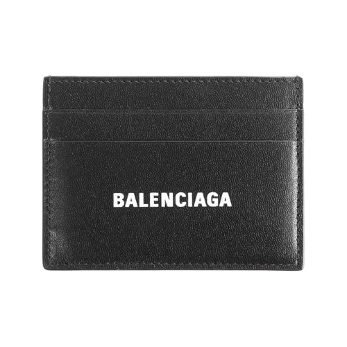 Balenciaga Cash Smooth Телячья кожа Держатель для карт Держатель для карт Унисекс Черный