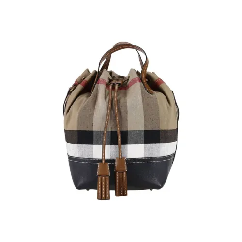 Burberry Ткань Ведрообразная Сумка Сумка через плечо Сумка на плечо Сумка через плечо Стандартная Унисекс Коричневая
