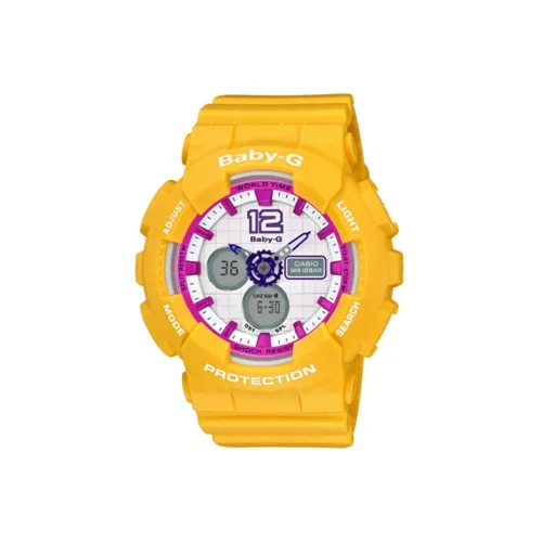 CASIO Малыш G Коллекция Кварцевый механизм Смольный ремешок Часы Женские Белый циферблат