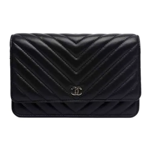 CHANEL WOC Lambskin Сумка через плечо Женская Черная