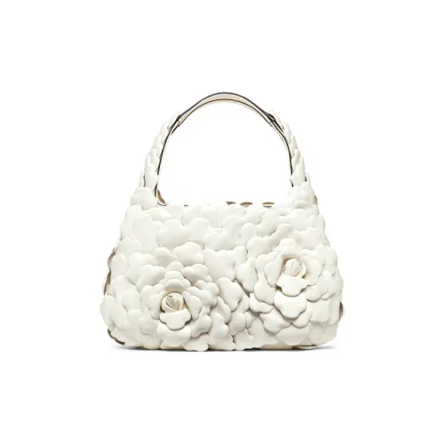 Valentino Овчина Сумка-хобо Сумка через плечо Стандартная Женская Белая
