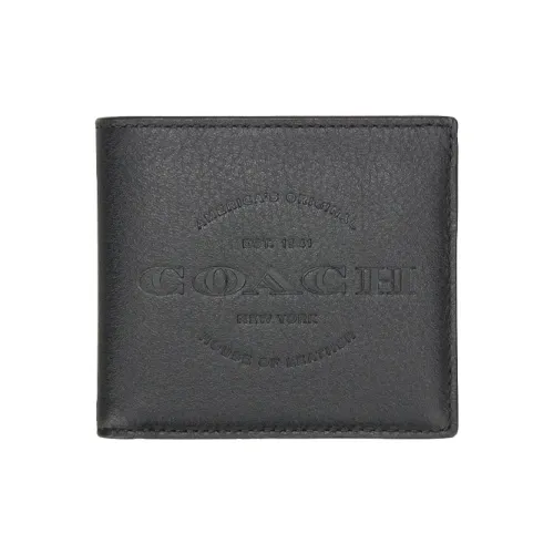 COACH Кошелек Billfold из коровьей кожи мужской черный