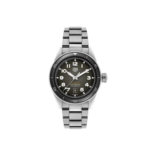 TAG HEUER Автоматический Механический Механизм Мужские Часы из Коллекции Autavia 42 мм Кофейного Цвета