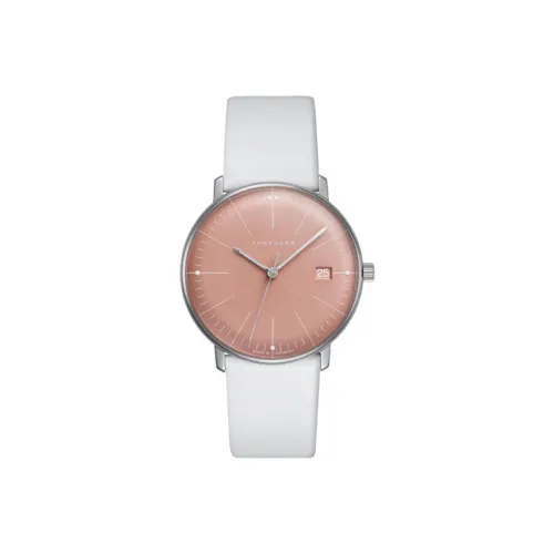 JUNGHANS Кварцевый Movement Женские часы из коллекции Max Bill, 32,7mm*6,9mm, розовые