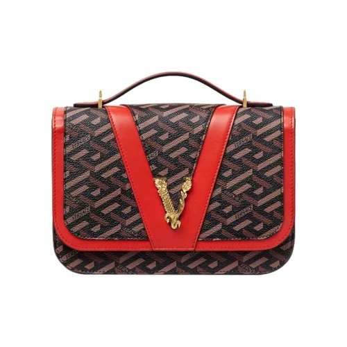 FANSIZHE VERSACE Полиуретан Через плечо Сумка Женская Красная Черная и Многоцветная