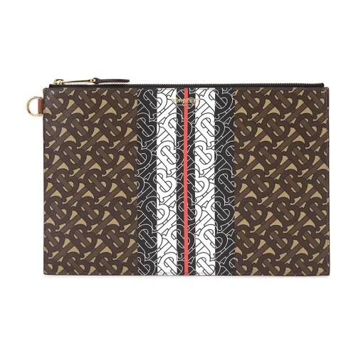 Burberry Кожа Клатч Стандартный Унисекс Умбра