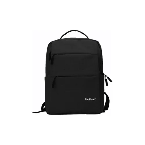 ROCKLAND Oxford Cotton Backpack Regular Unisex Black Gray ROCKLAND Оксфорд Хлопок Рюкзак Стандартный Унисекс Черный Серый