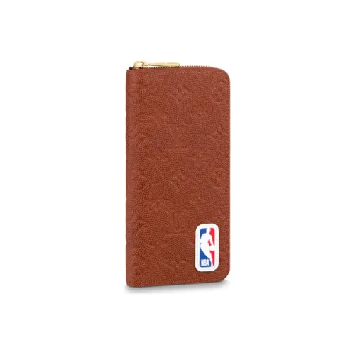 LOUIS VUITTON NBA 2,0 Capsule Collection Коллаборация Zippy держатель для карт из коровьей кожи кошелек мужской коричневый