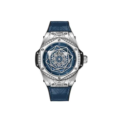 HUBLOT Автоматический Механический Мужской Часы Big Bang 39 мм Синий