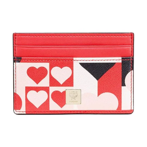 MCM Кожа Держатель для карт Женские Красный