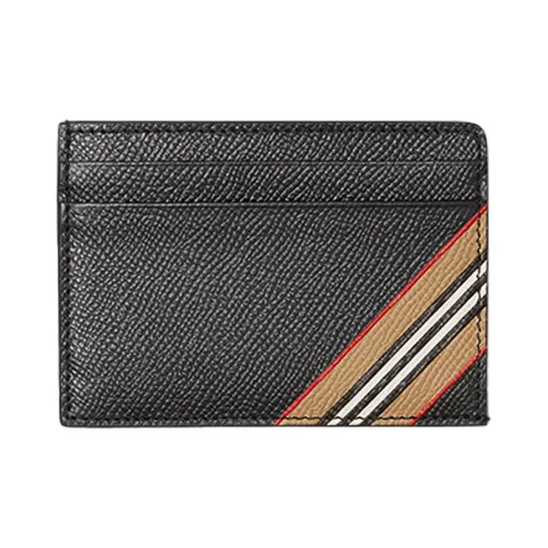 Burberry Коровья кожа Держатель для карт Мужской Черный
