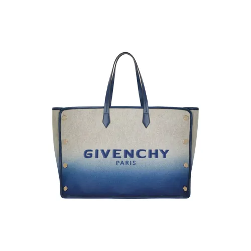 GIVENCHY Bond Коровья кожа Тоут Сумка Сумка для покупок Сумка Большая Женская Градиент Синий