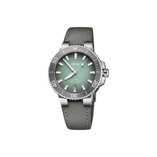 Oris Автоматический Механический Механизм Мужские Часы из Коллекции Diving 39мм*12,6мм Зеленые
