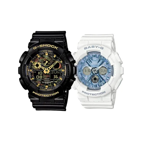 CASIO г Shock Baby г Collection Кварцевый механизм Смола Ремешок Часы Унисекс Зеленый циферблат GA 100CF 1A9 BA 130 7A2