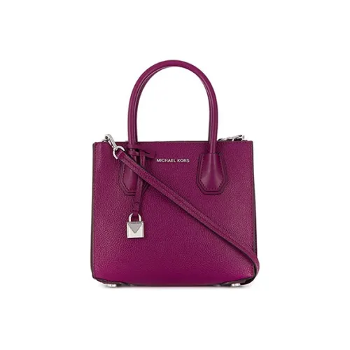 MICHAEL KORS Mercer Кожа Аккордеонная Сумка Сумка через плечо Маленькая Женская Сумка Виноградный Фиолетовый