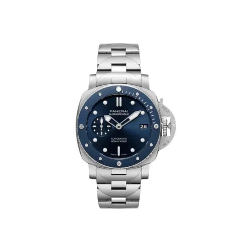 PANERAI Автоматический Механический Механизм Мужские Часы SUBMERSIBLE Collection 42 мм Синий