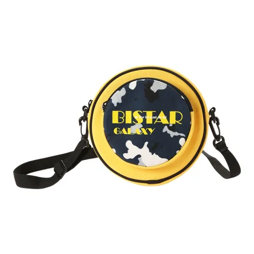 Bistar Galaxy Полиэстер Маленькая Круглая Сумка Сумка через плечо Sling Маленькая Унисекс Желтая Черная