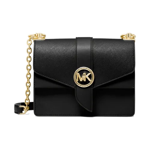 MICHAEL KORS Кожа Конверт Сумка Сумка через плечо Маленькая Женская Черная