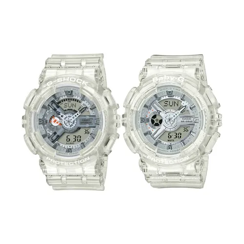 CASIO г Shock Малыш г Коллекция Кварцевый механизм Смола Ремешок Часы 55*51,2 мм Унисекс Белый Циферблат GA 110CR 7A+BA 110CR 7A