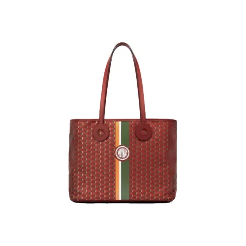 Moynat Холст Тоут Сумка Сумка для покупок Ручная Переносная Сумка на одно плечо Унисекс Красная