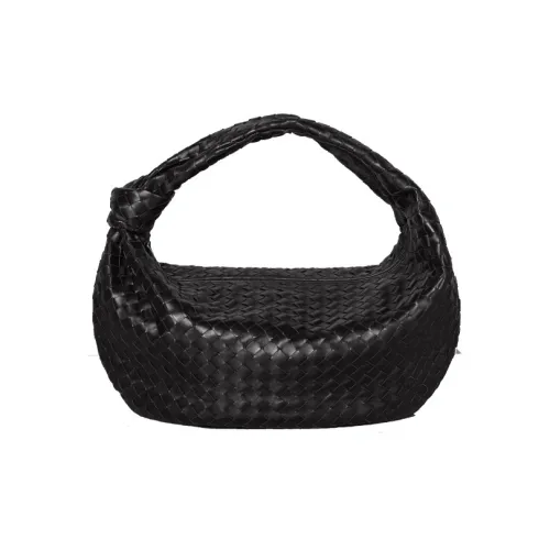 Bottega Veneta Jodie Кожа Сумка-пельмень Клатч Средний Женский Черный