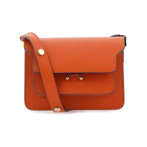 MARNI Сумка через плечо из коровьей кожи Мини Женская Оранжевая