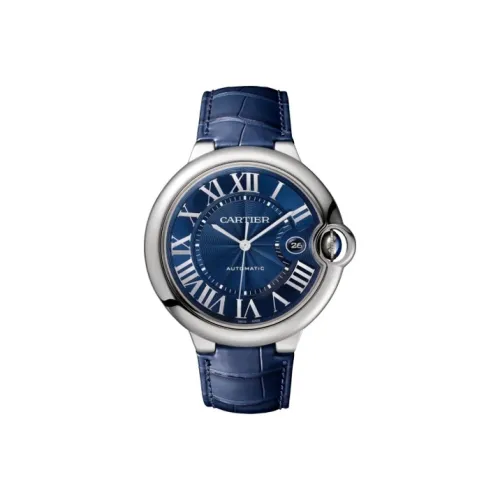 Cartier Часы Ballon Bleu De Cartier 42 Мм, Сталь, Кожа
