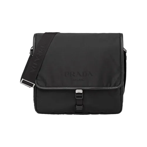 PRADA Нейлоновая сумка-мессенджер сумка через плечо мужская черная