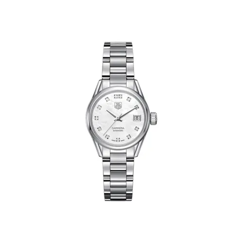 TAG HEUER Автоматический Механический Movement Женские Carrera Collection Часы 28 мм Белые