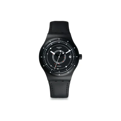SWATCH Автоматический Механический Механизм Мужские Часы 42 мм Черный