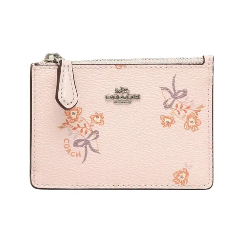 COACH Skinny Id Case Кожа Сумка для документов Картхолдер Картхолдер Картхолдер Мини Женские Розовый