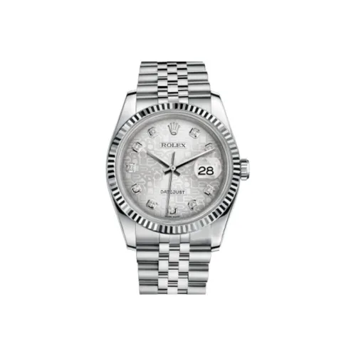 ROLEX Log Series Автоматический Механический Часы Мужские 36 мм Серебристый Циферблат