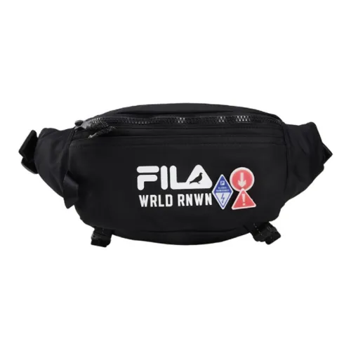 FILA FUSION × Staple Ткань Обхват талии Сумка Грудь Сумка Обычный Унисекс Черный