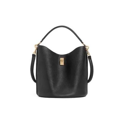 CELINE 16 Телячья кожа Ведрообразная сумка Сумка через плечо Сумка через плечо Женская Черная