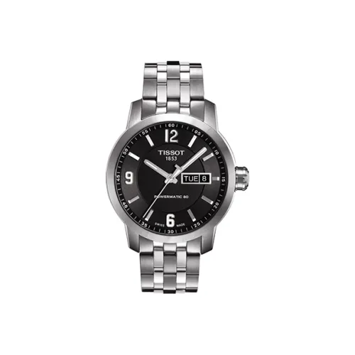 Tissot Junchi 200 Series Автоматический Механический Механизм Мужские Часы Часы 39 мм Черный Циферблат