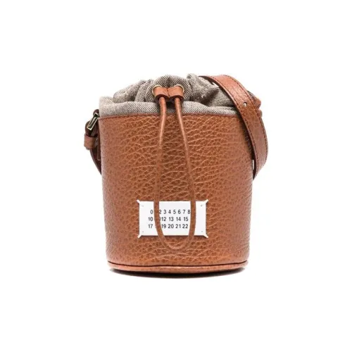 Maison Margiela Сумка-ведро из телячьей кожи сумка через плечо женская коричневая