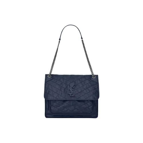 SAINT LAURENT Niki Сумка из кожи сумка через плечо большая женская темно-синий